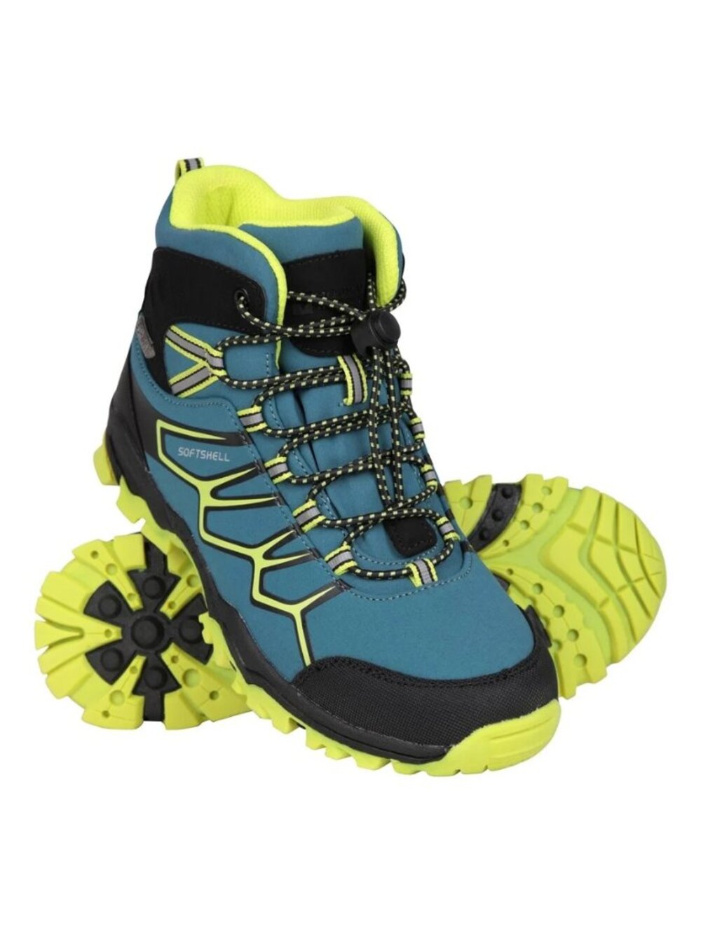 NWT Mountain Warehouse Softshell Kids Waterproof Hiking Boots in Light Teal